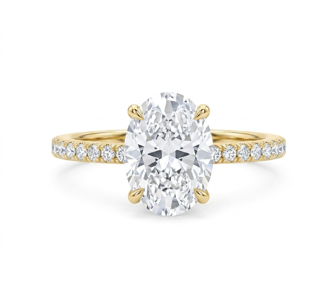14 K YG Diamond Ring