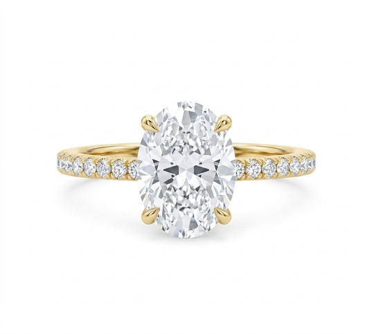 14 K YG Diamond Ring