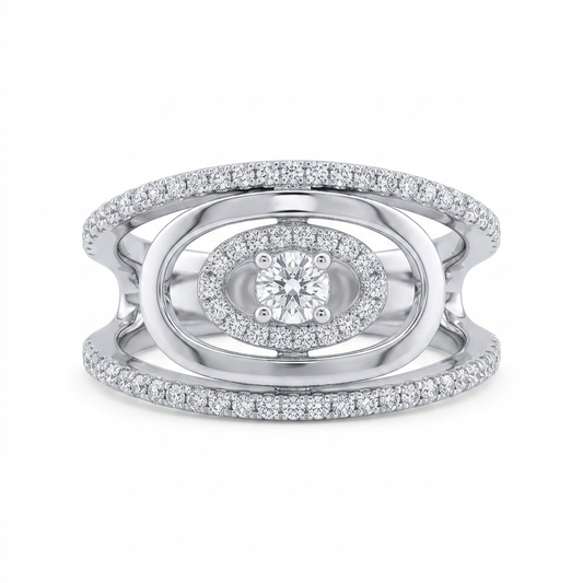 14 K WG Diamond Ring
